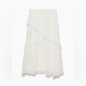 Aritzia‎ Wilfred Ruffle Midi Vineyard Skirt NWT